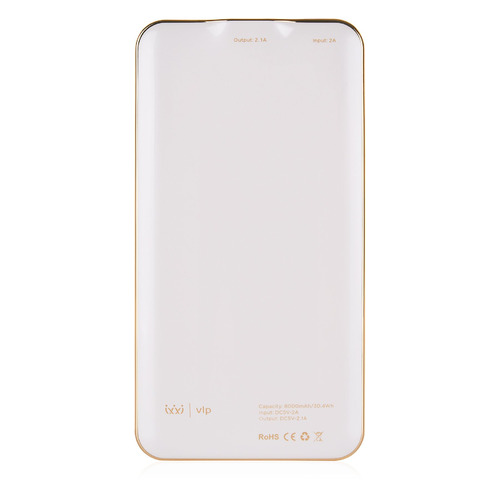 Внешний аккумулятор (Power Bank) VLP-PB8-WH, 8000мAч, белый