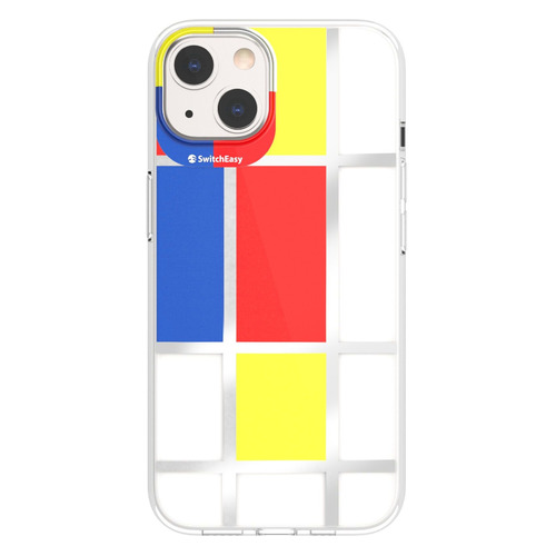 Чехол (клип-кейс) SwitchEasy Artist Mondrian, для Apple iPhone 13, разноцветный [gs-103-208-208-129]