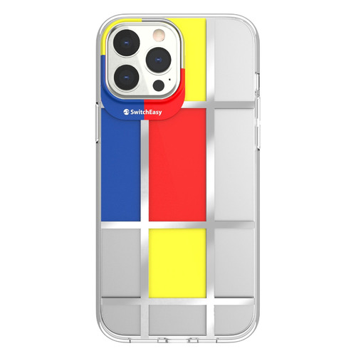 Чехол (клип-кейс) SwitchEasy Artist Mondrian, для Apple iPhone 13 Pro Max, разноцветный [gs-103-210-208-129]