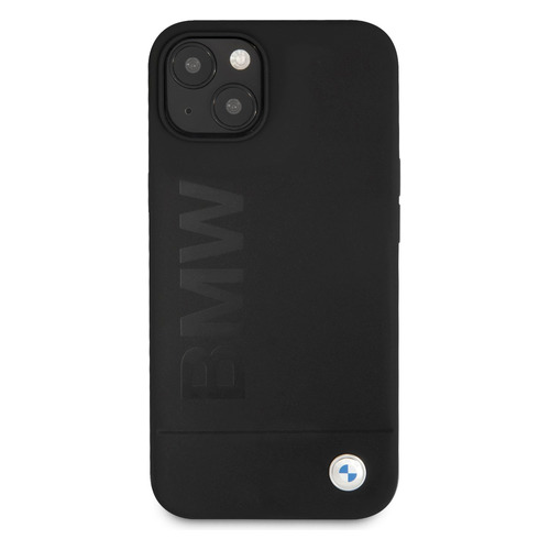 Чехол (клип-кейс) BMW, для Apple iPhone 13, черный [bmhcp13mslblbk]