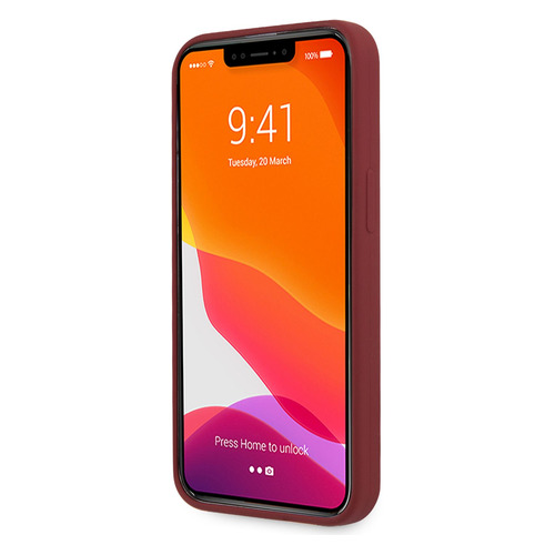 Чехол (клип-кейс) Mercedes, для Apple iPhone 13, красный [mehcp13msilre]
