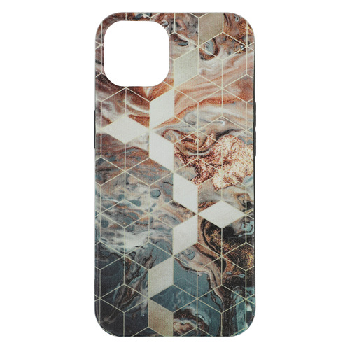Чехол (клип-кейс) GRESSO Meridian, для iPhone 13, золотистый/синий [gr17aaae8888]