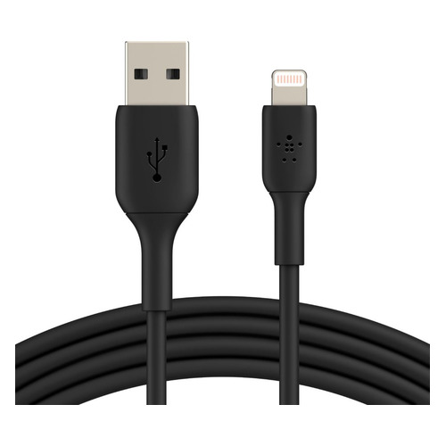 Кабель Belkin CAA001bt1MBK, Lightning (m) - USB (m), 1м, черный