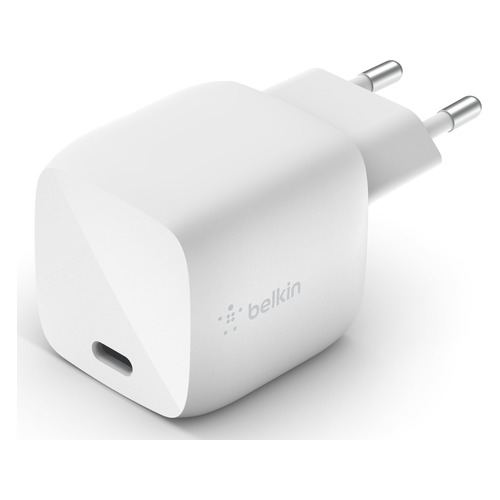 Сетевое зарядное устройство Belkin WCH001vfWH, USB-C, 3A, белый
