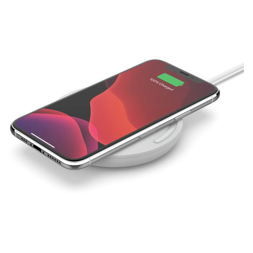Беспроводное зарядное устройство Belkin WIA001btWH, USB, 1A, белый