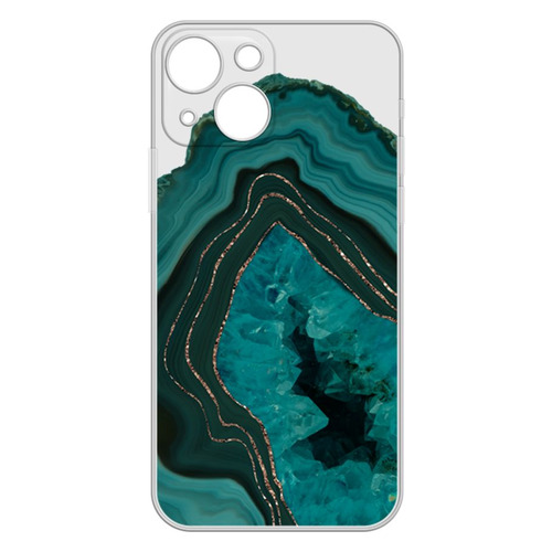 Чехол (клип-кейс) GRESSO Air, для Apple iPhone 13, прозрачный/зеленый [gr17aaae9113]