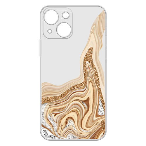 Чехол (клип-кейс) GRESSO Air, для Apple iPhone 13, прозрачный/золотистый [gr17aaae9121]