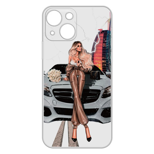 Чехол (клип-кейс) GRESSO Air, для Apple iPhone 13, прозрачный/рисунок [gr17aaae9126]