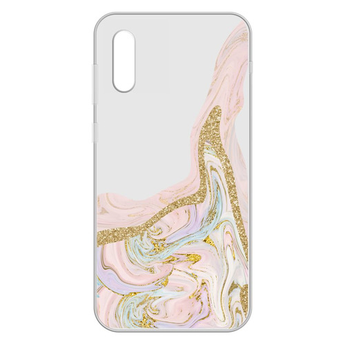 Чехол (клип-кейс) GRESSO Air, для Samsung Galaxy A02, прозрачный/розовый [gr17aaae9182]