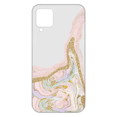 Чехол (клип-кейс) GRESSO Air, для Samsung Galaxy A12, прозрачный/розовый [gr17aaae9283]