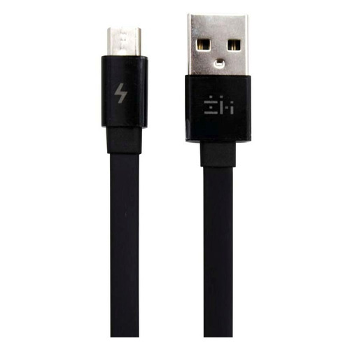 Кабель Xiaomi ZMI AL610, micro USB (m) - USB (m), 0.3м, плоский, черный