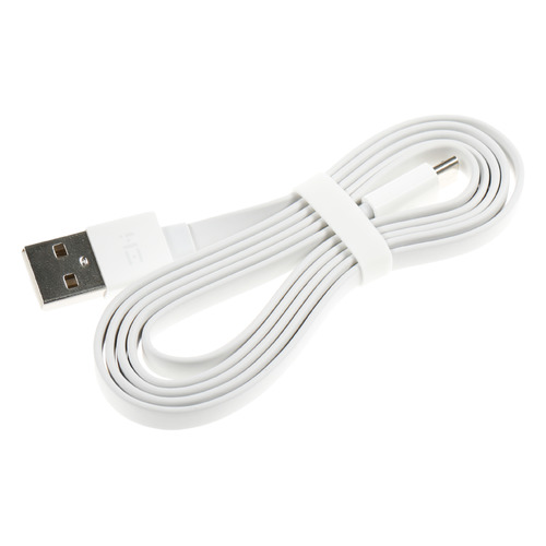 Кабель Xiaomi ZMI, micro USB (m) - USB (m), 1м, плоский, белый [al600]