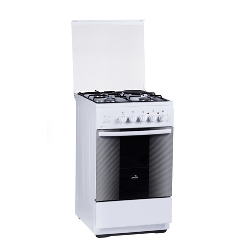 Газовая плита Flama RK 23-121 W, электрическая духовка, эмаль, белый