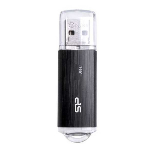 Флешка USB Silicon Power Blaze B02 128ГБ, USB3.1, черный [sp128gbuf3b02v1k]