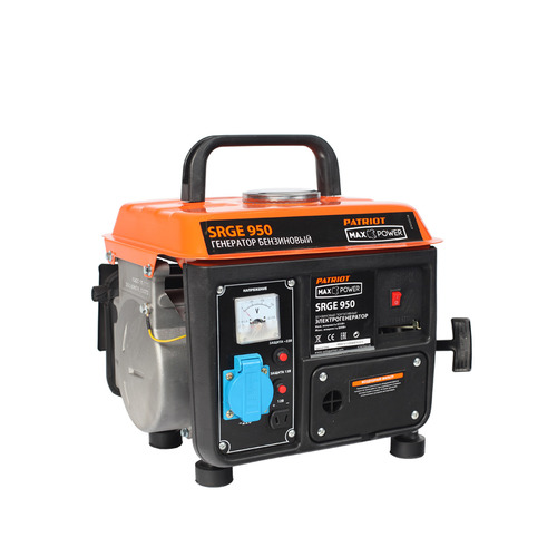 Бензиновый генератор Patriot SRGE 950, 220, 0.8кВт [474103119]