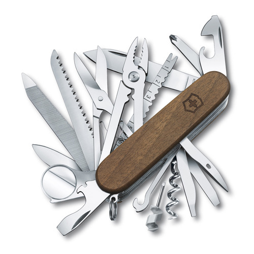 Складной нож Victorinox SwissChamp Wood, функций: 29, 91мм, дерево , коробка картонная [1.6791.63]