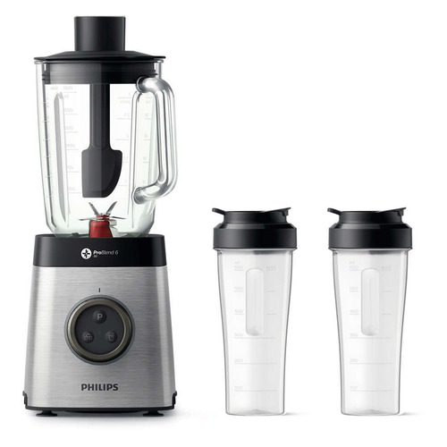 Блендер Philips HR3655/00, стационарный, серебристый/черный