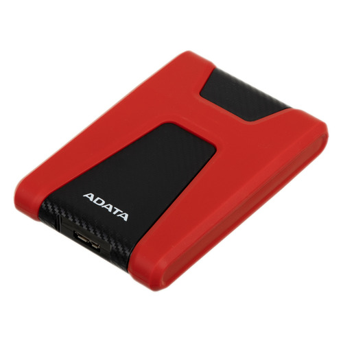 Внешний диск HDD A-Data DashDrive Durable HD650, 2ТБ, красный [ahd650-2tu31-crd]