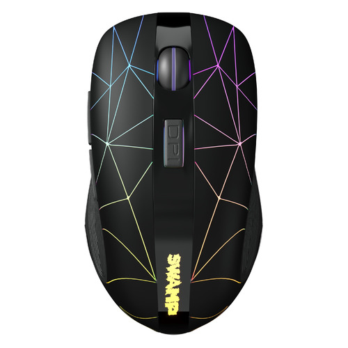 Мышь Oklick 975GW SWAMP, игровая, оптическая, беспроводная, USB, черный [1018262]