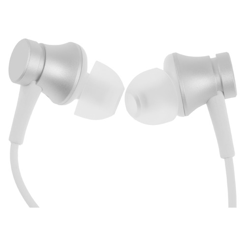 Гарнитура Xiaomi Mi In-Ear Basic, 3.5 мм, вкладыши, серебристый [zbw4355ty/hsej03jy]