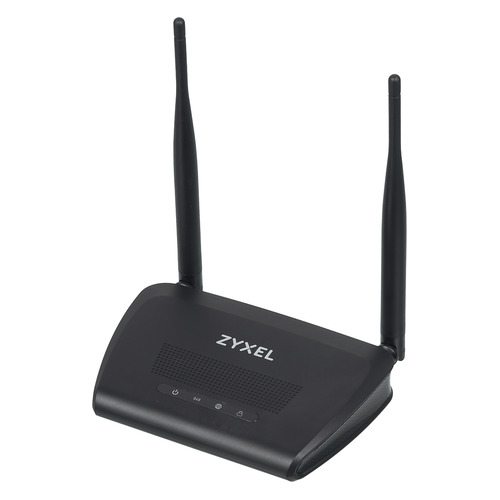 Wi-Fi роутер ZYXEL NBG-418N v2, N300, черный [nbg-418nv2-eu0101f]