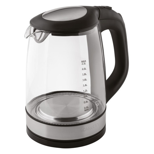 Чайник электрический Scarlett SC-EK27G19, 2200Вт, черный