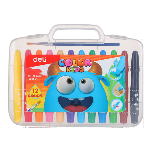 Упаковка мелков гелевых Deli Color Kids EC20504 EC20504, 12 цветов