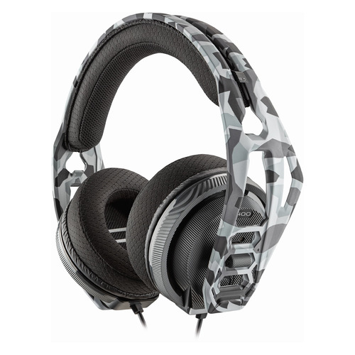 Гарнитура игровая Plantronics Nacon 400HS Artic Camo RIG, для компьютера и игровых консолей, мониторные, белый / камуфляж [210681-05]