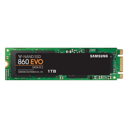 SSD накопитель Samsung 860 EVO MZ-N6E1T0BW 1ТБ, M.2 2280, SATA III