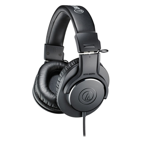 Наушники Audio-Technica ATH-M20X, 3.5 мм, мониторные, черный [15117005]