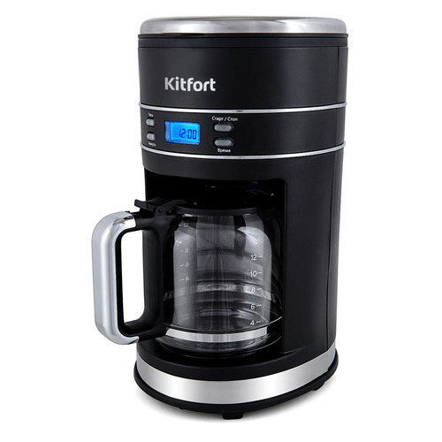 Кофеварка KitFort КТ-704-2, капельная, черный