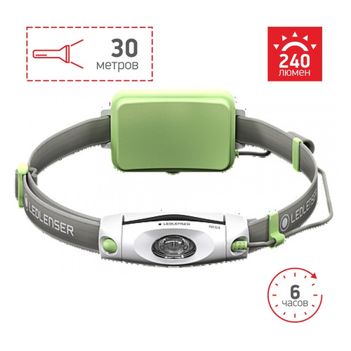 Налобный фонарь LED Lenser NEO4, зеленый [500915]