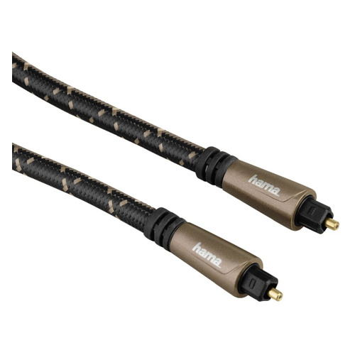 Кабель аудио HAMA Optical Fibre, TOS (m) - TOS (m) , 3м, GOLD, черный [00122263]