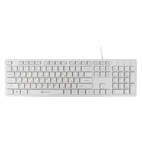 Клавиатура Oklick 500M, USB, белый [1061586]