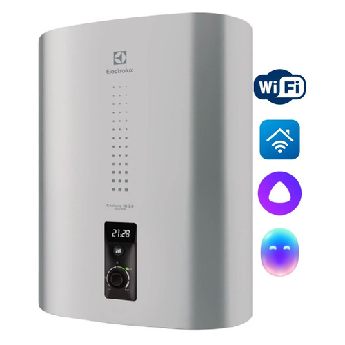 Водонагреватель Electrolux Centurio IQ 2.0 EWH 30, накопительный, 2кВт, 30л, серебристый [нс-1131388]