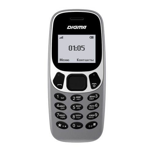 Сотовый телефон Digma A105N 2G Linx, серый