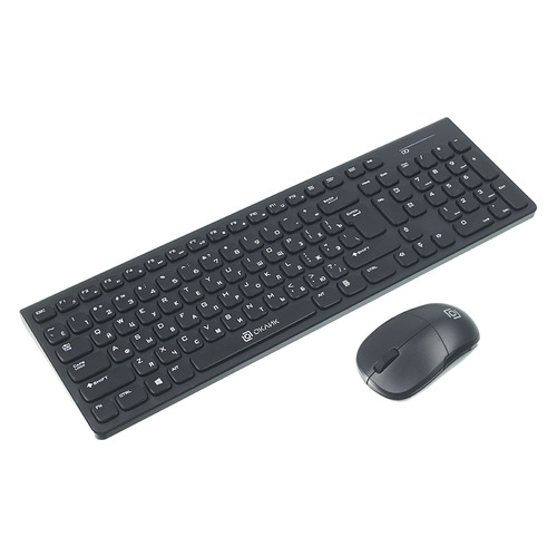 Комплект (клавиатура+мышь) Oklick 220M, USB, беспроводной, черный [1062000]