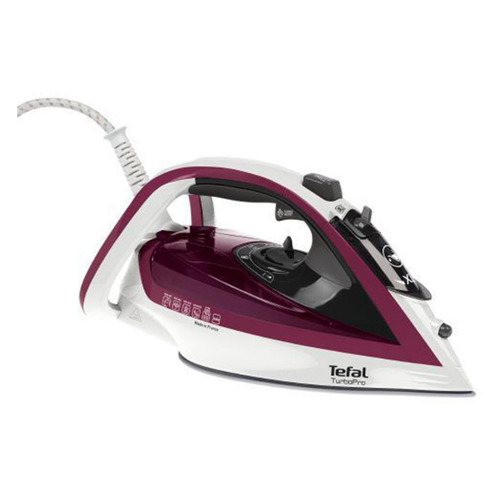 Утюг Tefal FV5605E0, 2600Вт, белый/ бордовый [1830006310]