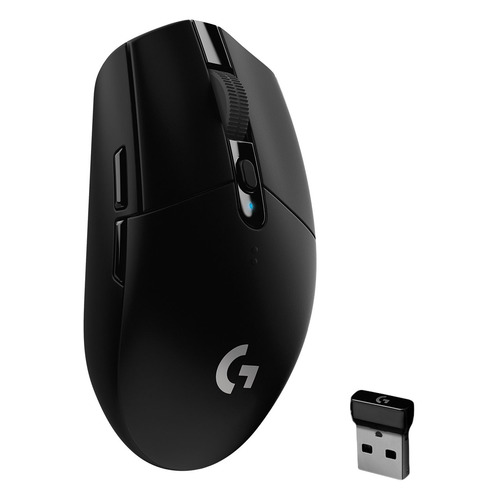 Мышь Logitech G305 Lightspeed, игровая, оптическая, беспроводная, USB, черный [910-005282]