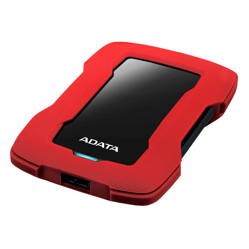 Внешний диск HDD A-Data DashDrive Durable HD330, 1ТБ, красный [ahd330-1tu31-crd]