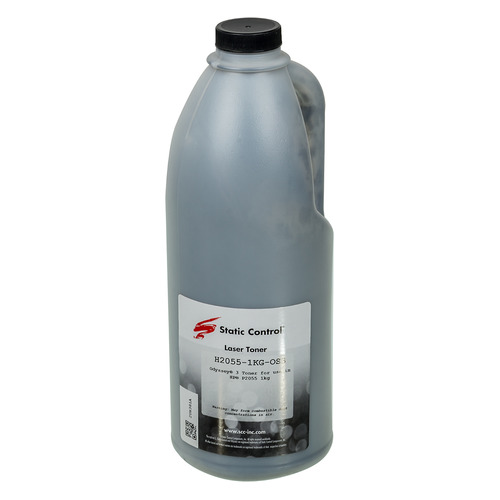 Тонер STATIC CONTROL H2055-1KG-OS3, для HP LJ P2055/2030/2035, черный, 1000грамм, флакон