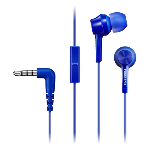 Гарнитура Panasonic RP-TCM115GC, 3.5 мм, вкладыши, синий [rp-tcm115gca]