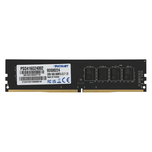 Модуль памяти Patriot Signature PSD416G24002 DDR4 - 16ГБ 2400, DIMM, Ret