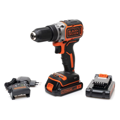 Дрель-шуруповерт BLACK+DECKER BL186KB-QW 1.5Ач, с двумя аккумуляторами