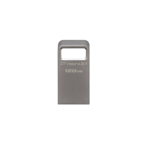 Флешка USB Kingston DataTraveler Micro 3.1 128ГБ, USB3.1, серебристый [dtmc3/128gb]