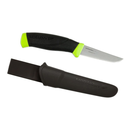 Нож MORAKNIV Fishing Comfort Fillet 090, разделочный, для рыбы, 90мм, заточка прямая, стальной, салатовый/черный [12207]