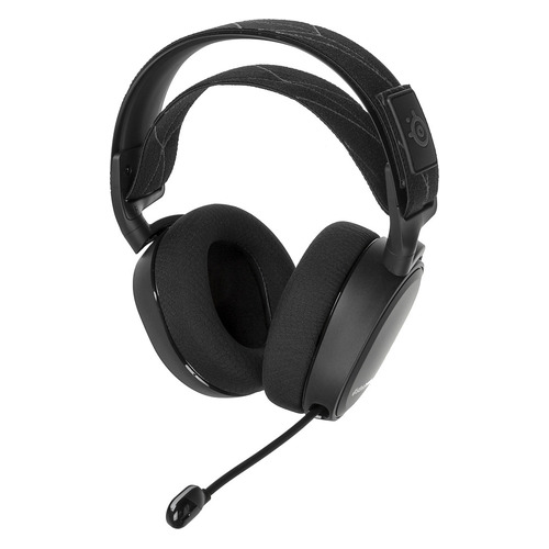 Гарнитура игровая SteelSeries Arctis 7 2019 Edition, для компьютера и игровых консолей, мониторные, радио, черный [61505]