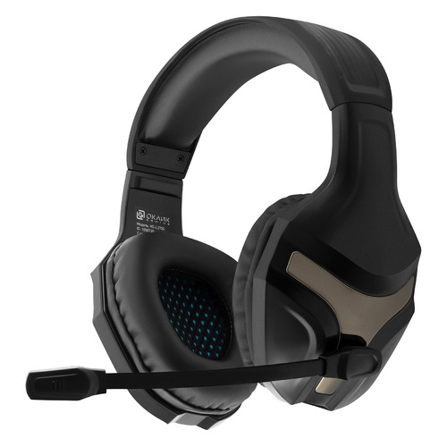 Гарнитура игровая Oklick HS-L370G ECLIPSE, для компьютера, мониторные, черный [1090730]