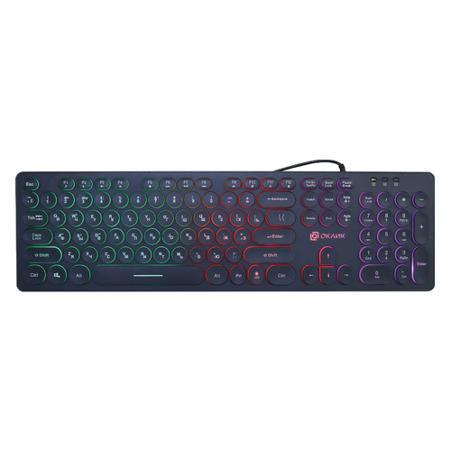 Клавиатура Oklick 420MRL, USB, черный [1091226]