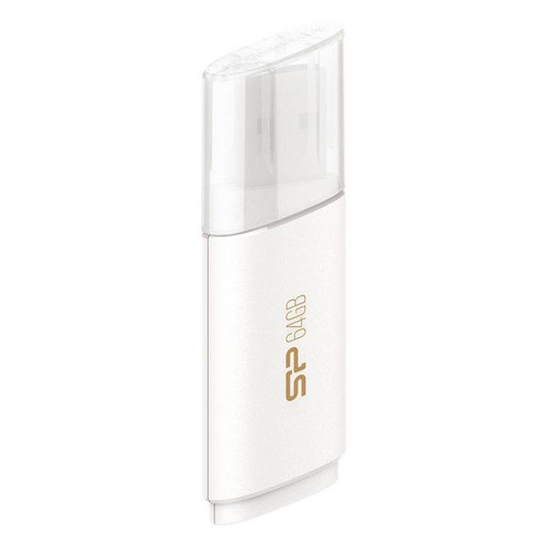 Флешка USB Silicon Power Blaze B06 64ГБ, USB3.0, белый [sp064gbuf3b06v1w]